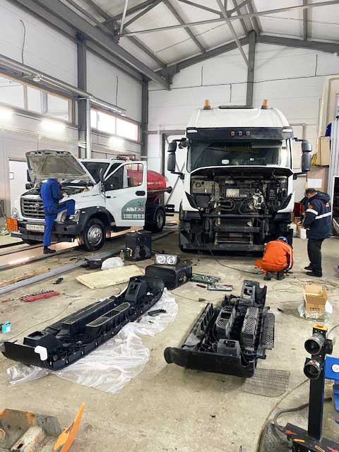 Ремонт радиатора и двигателя в грузовом и спец транспорте